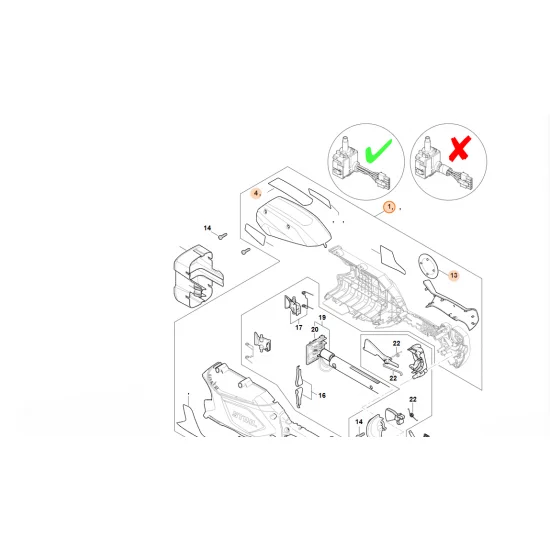 STIHL  Korpus rękojeści 4859 790 1050
